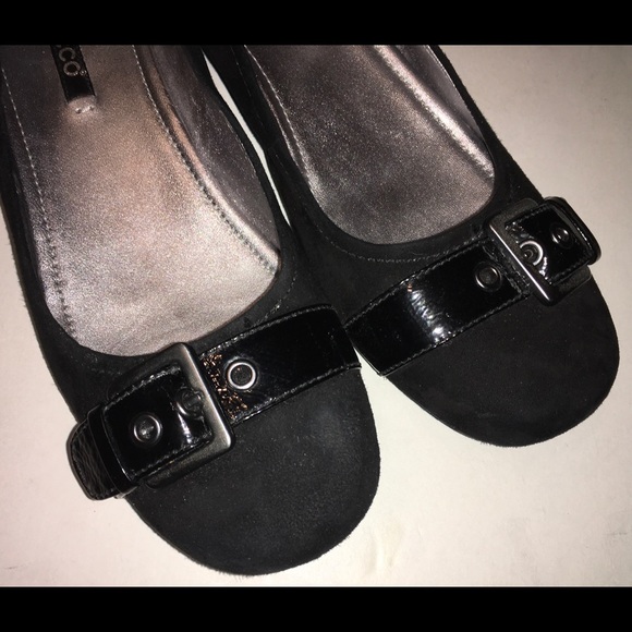 ECCO black suede flats - Picture 2 of 7